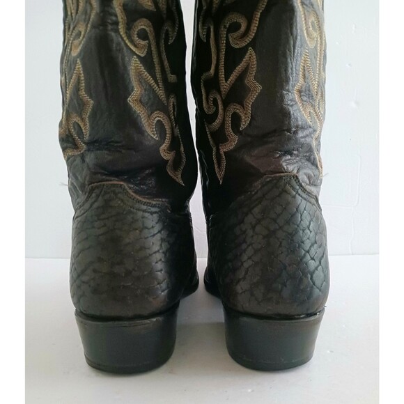 Rudel Bull Neck Dk Brown Leather Western Boot Handcrafted Mexico 10E Rugged main image 11